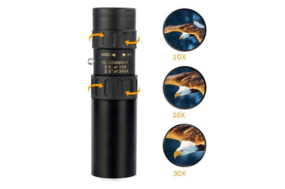 10-300X Zoom HD Portable Monocular Long Range Professional Telescope for Outdoor Travel V1308-DSZKI-23