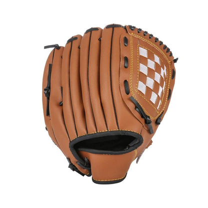 1X Baseball Glove Softball Training Mitt Left Hand Gloves for Adult Brown - M V1308-DSZKI-230-2
