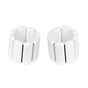 1Pair Adjustable Wrist Ankle Weight Bangles Wearable Fitness Training Bangles - White V1308-DSZKI-232-2