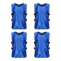 4Pcs Scrimmage Training Vest Team Sports Games Practice Jersey Blue V1308-DSZKI-237-1