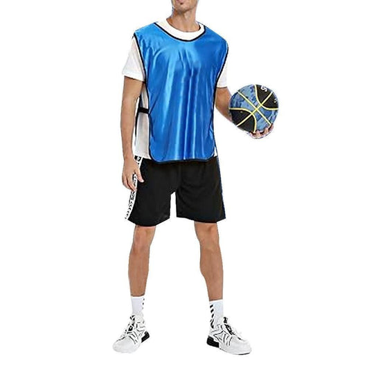 4Pcs Scrimmage Training Vest Team Sports Games Practice Jersey Blue V1308-DSZKI-237-1