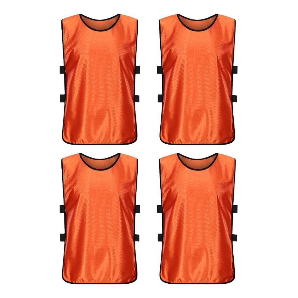 4Pcs Scrimmage Training Vest Team Sports Games Practice Jersey Blue V1308-DSZKI-237-1