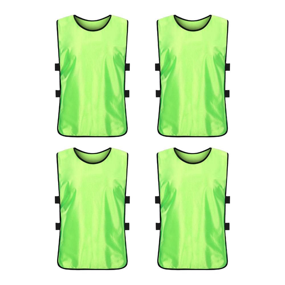 4Pcs Scrimmage Training Vest Team Sports Games Practice Jersey Blue V1308-DSZKI-237-1