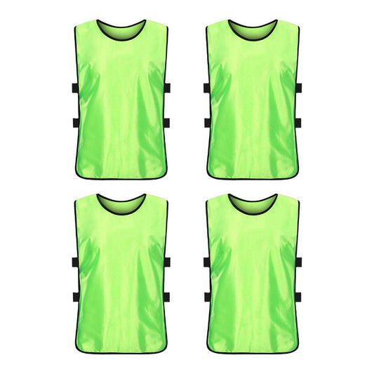 4Pcs Scrimmage Training Vest Team Sports Games Practice Jersey Green V1308-DSZKI-237-2