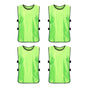 4Pcs Scrimmage Training Vest Team Sports Games Practice Jersey Green V1308-DSZKI-237-2