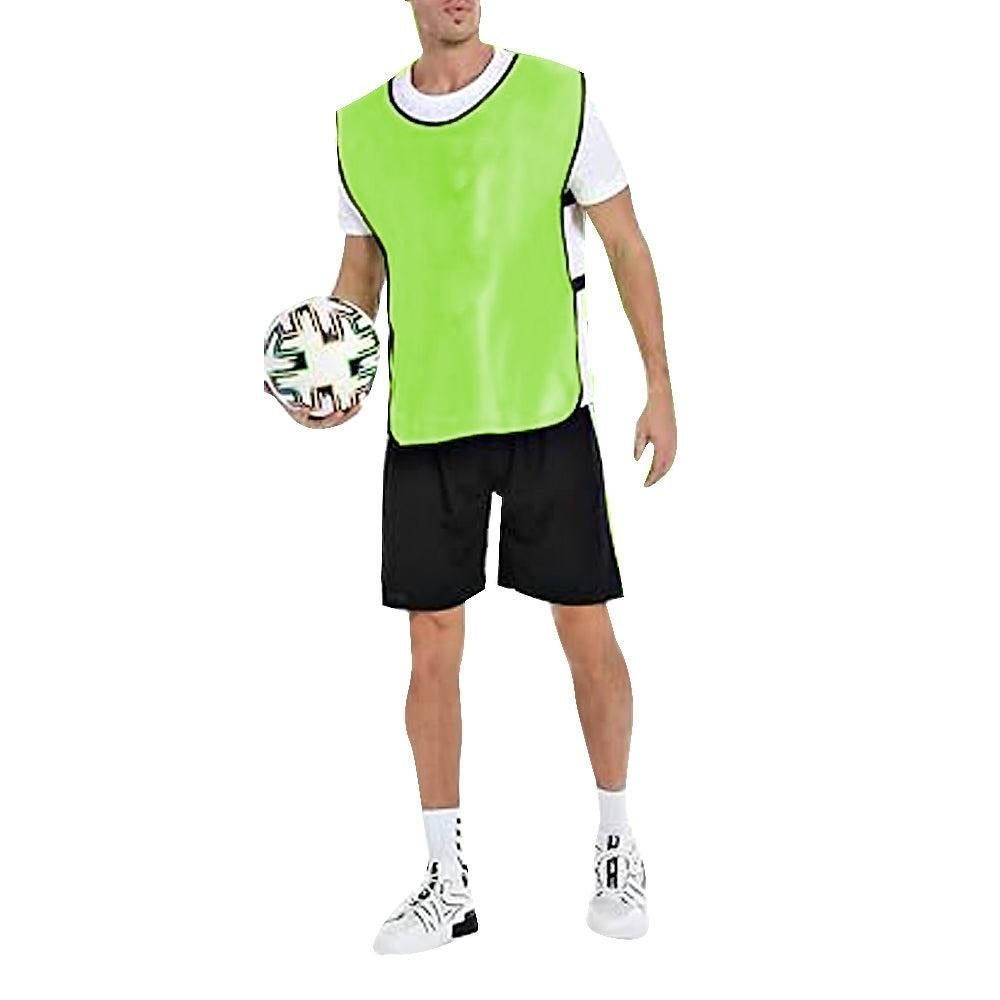 4Pcs Scrimmage Training Vest Team Sports Games Practice Jersey Green V1308-DSZKI-237-2