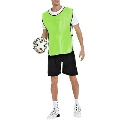 4Pcs Scrimmage Training Vest Team Sports Games Practice Jersey Green V1308-DSZKI-237-2