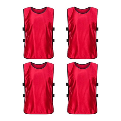 4Pcs Scrimmage Training Vest Team Sports Games Practice Jersey Green V1308-DSZKI-237-2