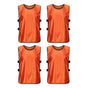 4Pcs Scrimmage Training Vest Team Sports Games Practice Jersey Orange V1308-DSZKI-237-4