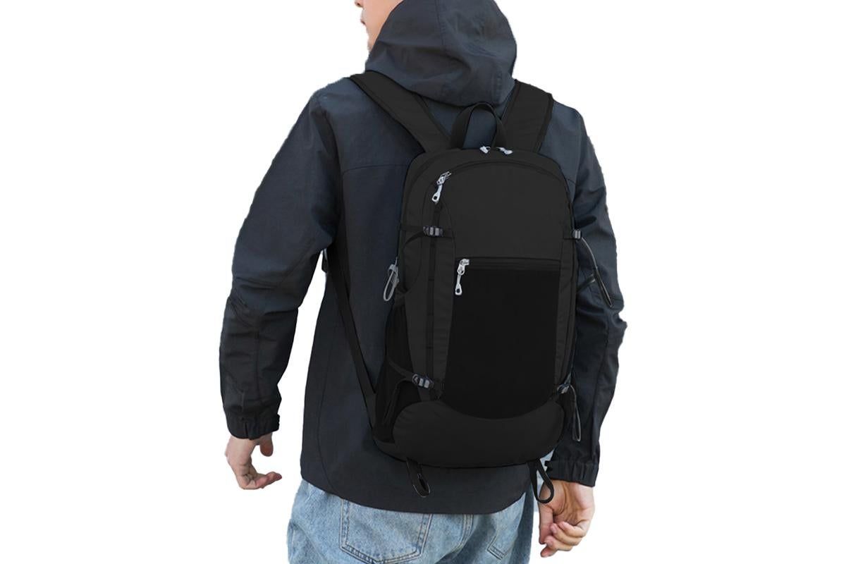 Hiking Backpack Packable Travel Day Pack Lightweight Water Resistant Hiking Daypack for Women Men -Black V1308-DSZKI-24-1