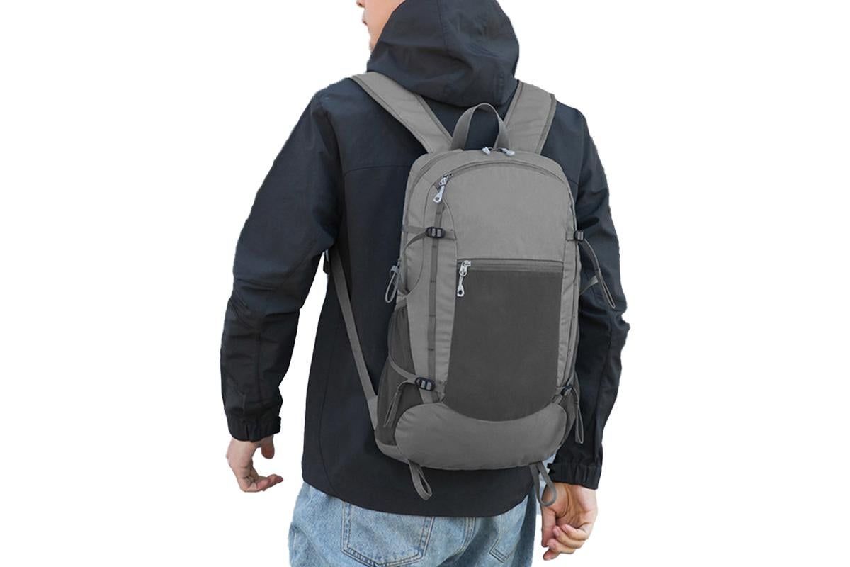 Hiking Backpack Packable Travel Day Pack Lightweight Water Resistant Hiking Daypack for Women Men -Grey V1308-DSZKI-24-3