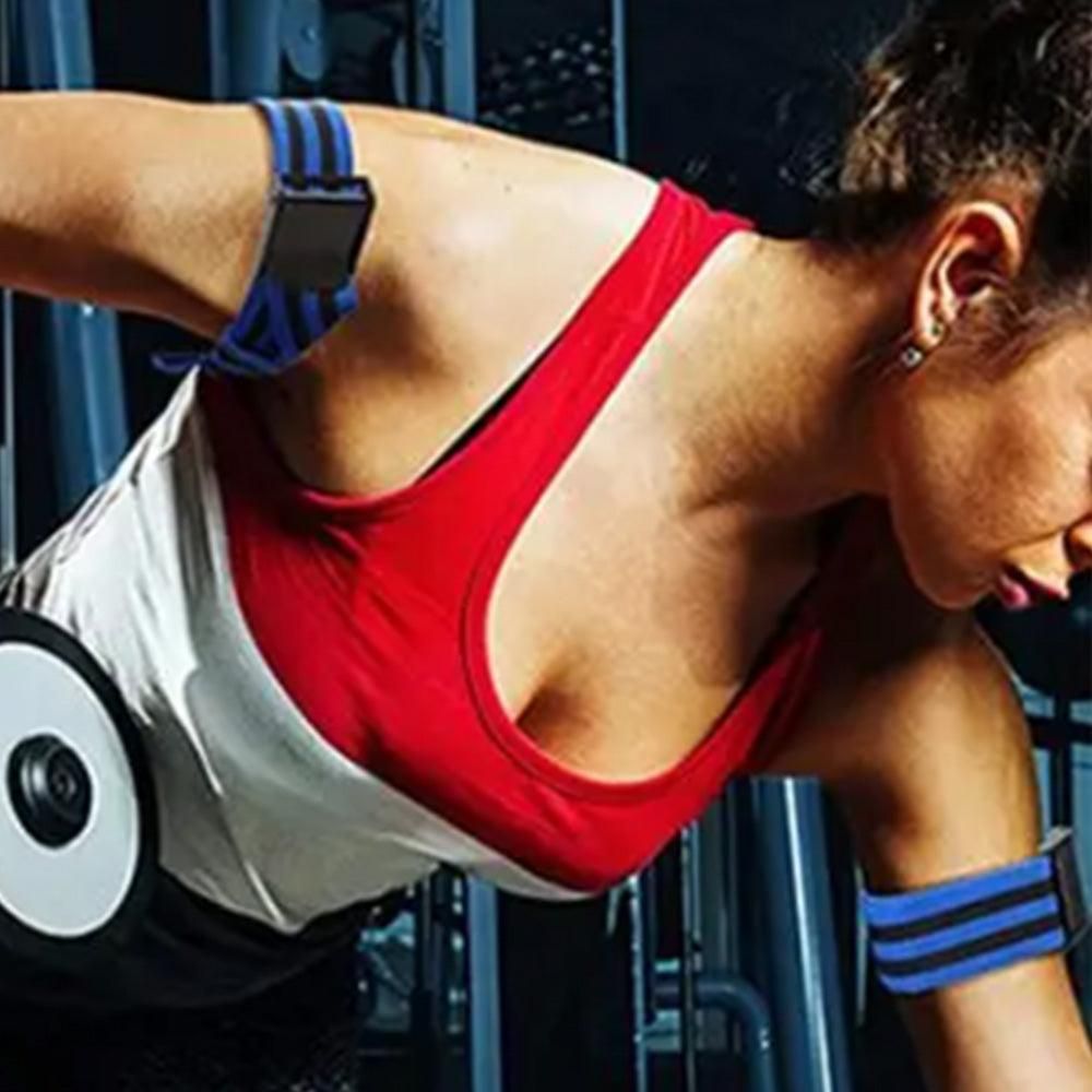Bundle Booty Resistance Bands Blood Flow Restriction Straps for Glute and Hip Exercising Fitness Blue V1308-DSZKI-240-1