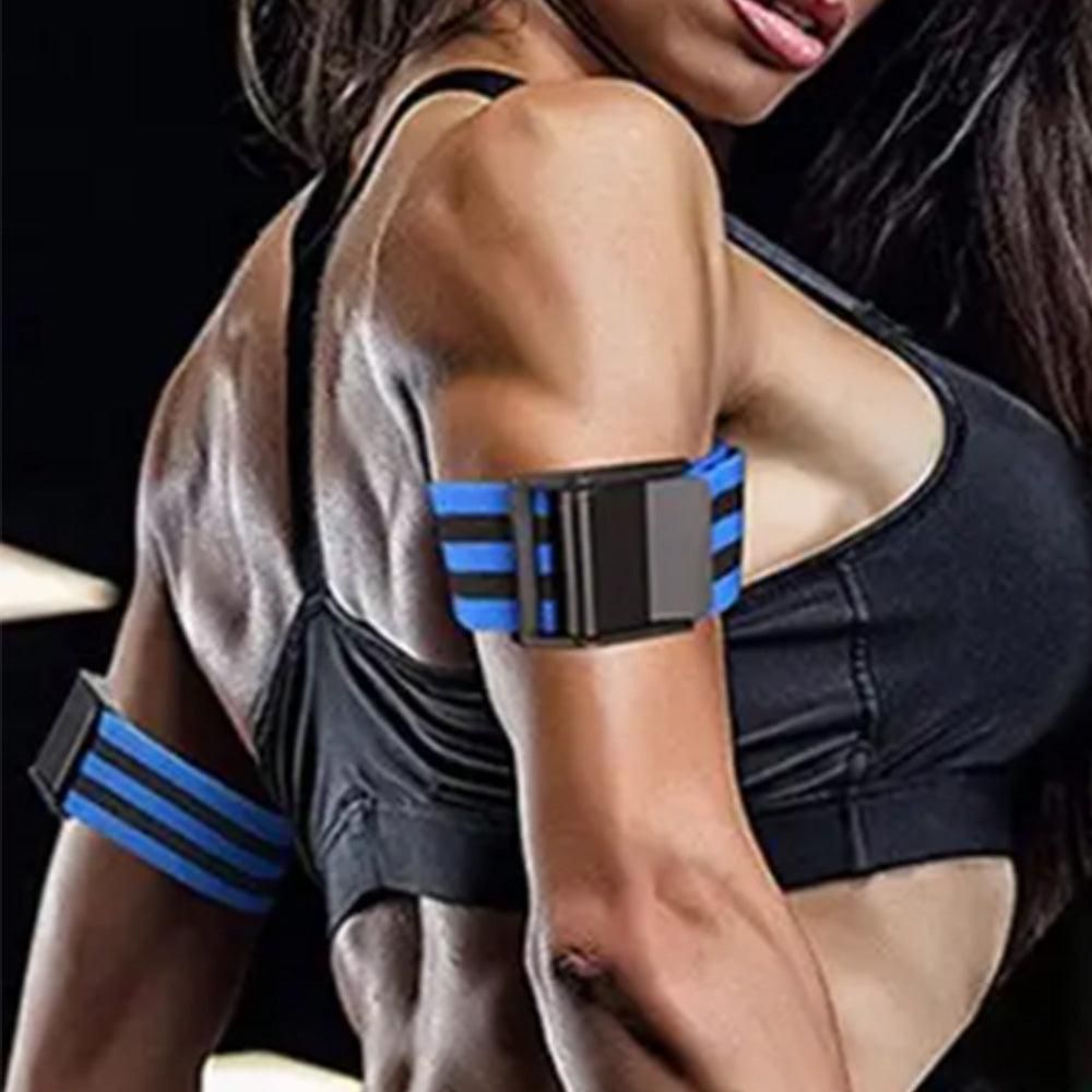 Bundle Booty Resistance Bands Blood Flow Restriction Straps for Glute and Hip Exercising Fitness Blue V1308-DSZKI-240-1