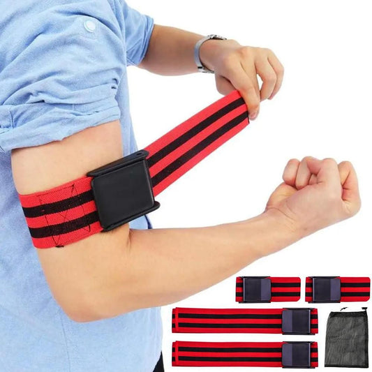 Bundle Booty Resistance Bands Blood Flow Restriction Straps for Glute and Hip Exercising Fitness Red V1308-DSZKI-240-2