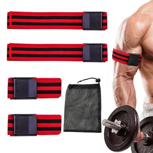 Bundle Booty Resistance Bands Blood Flow Restriction Straps for Glute and Hip Exercising Fitness Red V1308-DSZKI-240-2