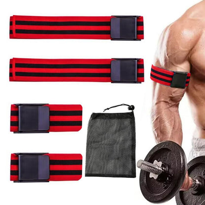 Bundle Booty Resistance Bands Blood Flow Restriction Straps for Glute and Hip Exercising Fitness Red V1308-DSZKI-240-2