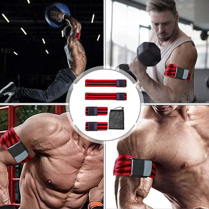 Bundle Booty Resistance Bands Blood Flow Restriction Straps for Glute and Hip Exercising Fitness Red V1308-DSZKI-240-2