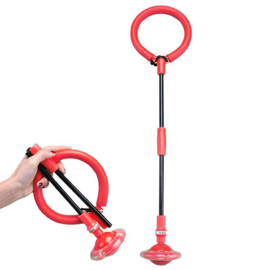 Foldable Skip Ball for Colorful Flashing Wheel Skip Ball Game Fitness Toys Red V1308-DSZKI-245-1