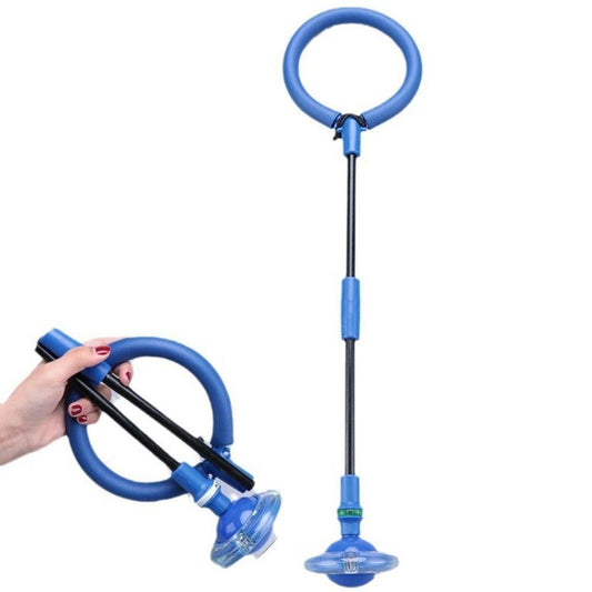 Foldable Skip Ball for Colorful Flashing Wheel Skip Ball Game Fitness Toys Blue V1308-DSZKI-245-3