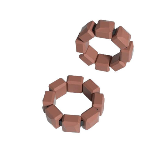 Pair of Silicone Wrist Ankle Weights Unisex Strength Training Set for Walking Running Gym Brown V1308-DSZKI-246-2