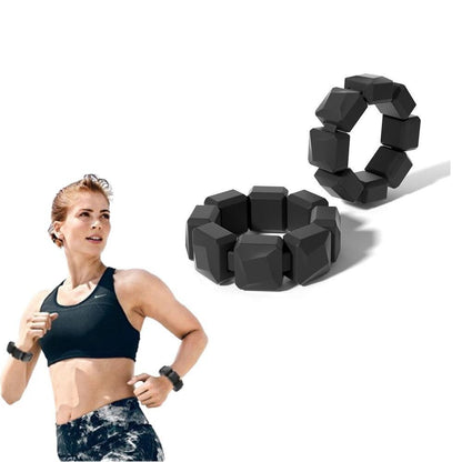 Pair of Silicone Wrist Ankle Weights Unisex Strength Training Set for Walking Running Gym Green V1308-DSZKI-246-4