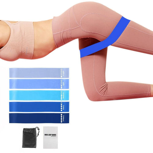 TPE Resistance Loop Exercise Bands for Fitness Strength Training Yoga and Home Gym Blue V1308-DSZKI-247-2