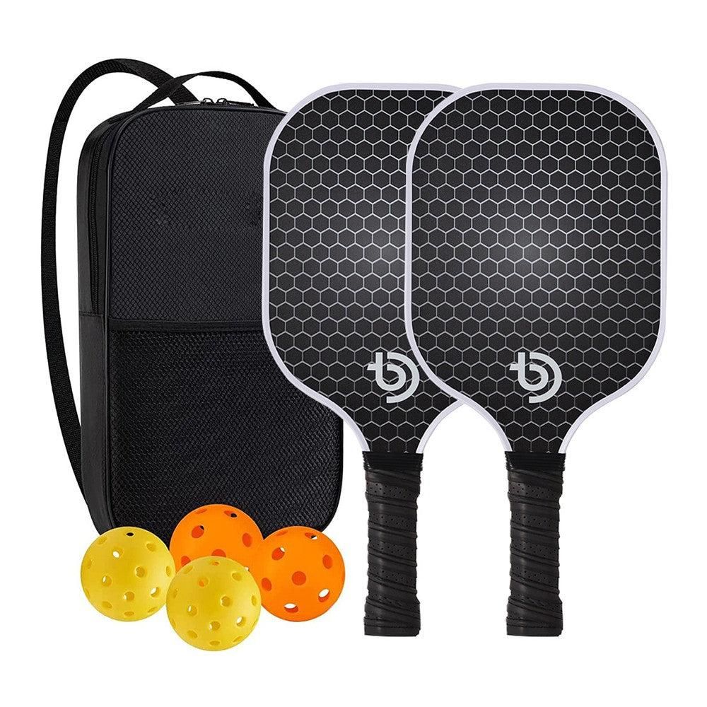 Fiberglass Pickleball Racket Set Pickleball Paddle with 4 Balls Style 4 V1308-DSZKI-251-1