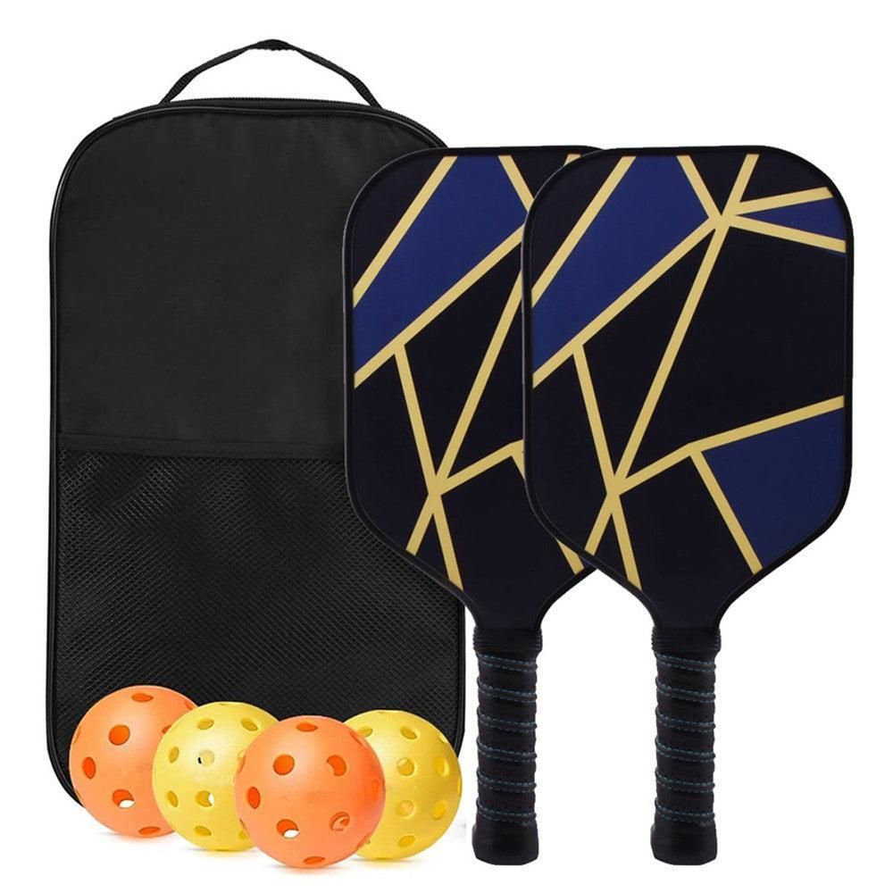 Fiberglass Pickleball Racket Set Pickleball Paddle with 4 Balls Style 2 V1308-DSZKI-251-3