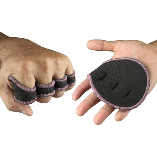 Four-Finger Gym Palm Grip Gloves Non-Slip Weight Lifting Gloves for Men & Women Pink V1308-DSZKI-252-2