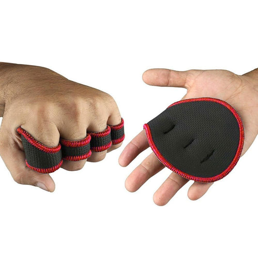 Four-Finger Gym Palm Grip Gloves Non-Slip Weight Lifting Gloves for Men & Women Red V1308-DSZKI-252-3