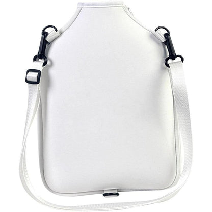 Pickleball Paddle Bag with Adjustable Shoulder Strap and Hanging Hook White V1308-DSZKI-253-2