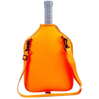 Pickleball Paddle Bag with Adjustable Shoulder Strap and Hanging Hook White V1308-DSZKI-253-2