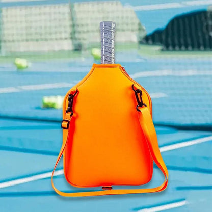 Pickleball Paddle Bag with Adjustable Shoulder Strap and Hanging Hook Orange V1308-DSZKI-253-3