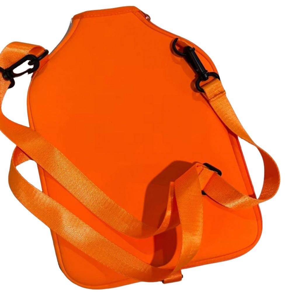 Pickleball Paddle Bag with Adjustable Shoulder Strap and Hanging Hook Orange V1308-DSZKI-253-3