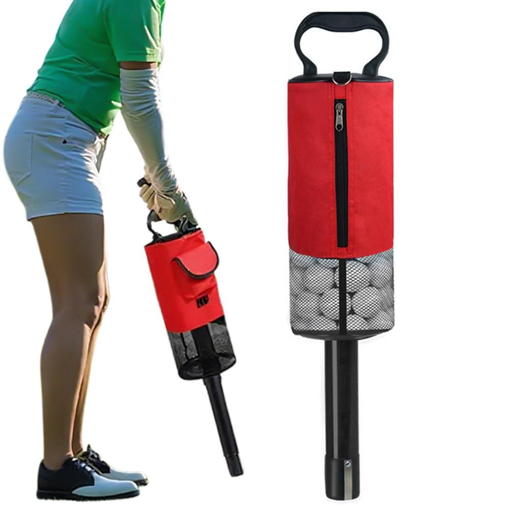 Portable Golf Ball Retriever Shag Bag - Holds Up to 70 Balls Red V1308-DSZKI-254-2