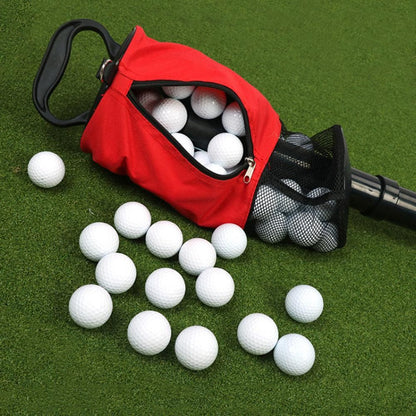 Portable Golf Ball Retriever Shag Bag - Holds Up to 70 Balls Red V1308-DSZKI-254-2