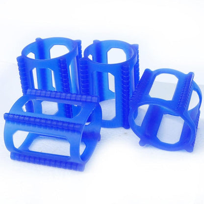 4 Pieces Skater Trick Trainers Silicone Skateboard Wheel Stop Covers Skater Skill Training Tools Blue V1308-DSZKI-255-1