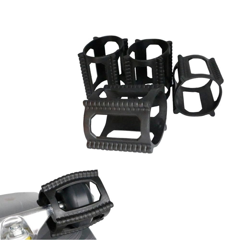 4 Pieces Skater Trick Trainers Silicone Skateboard Wheel Stop Covers Skater Skill Training Tools Black V1308-DSZKI-255-2