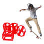 4 Pieces Skater Trick Trainers Silicone Skateboard Wheel Stop Covers Skater Skill Training Tools Red V1308-DSZKI-255-3