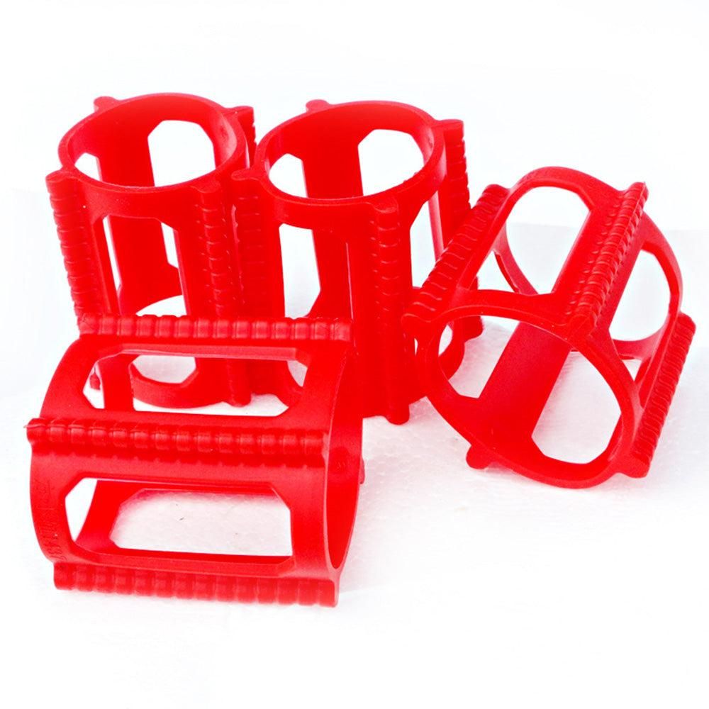 4 Pieces Skater Trick Trainers Silicone Skateboard Wheel Stop Covers Skater Skill Training Tools Red V1308-DSZKI-255-3