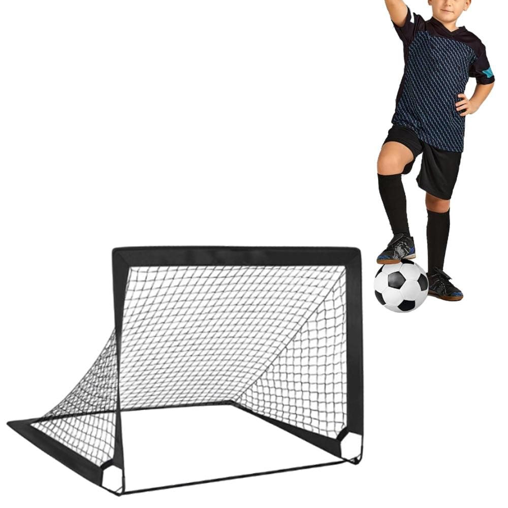 Portable Soccer Goal Net Quick Set-up Training Equipment for Backyard Soccer Black V1308-DSZKI-259-1