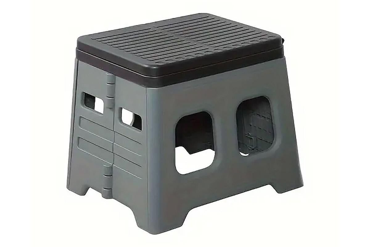 Portable Folding Toilet for Camping & Travel - Grey V1308-DSZKI-26-1
