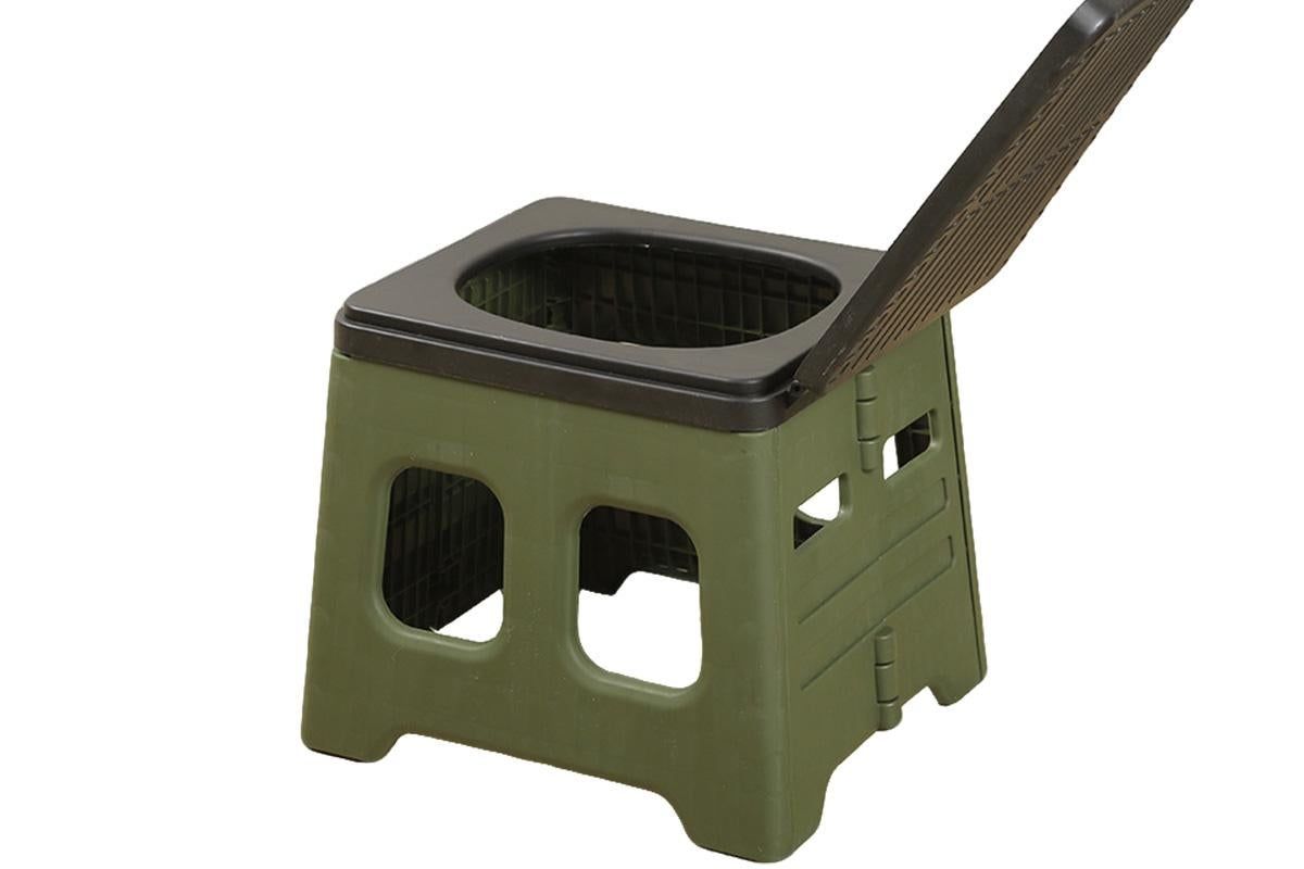 Portable Folding Toilet for Camping & Travel - Green V1308-DSZKI-26-2