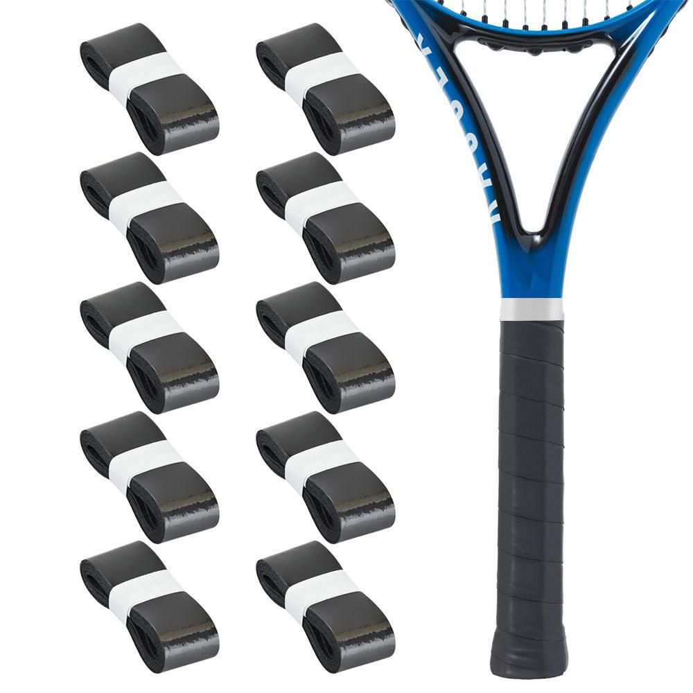 10 Pcs Tennis Racket Grip Tape PU Anti-Slip Overgrip Black V1308-DSZKI-260-1