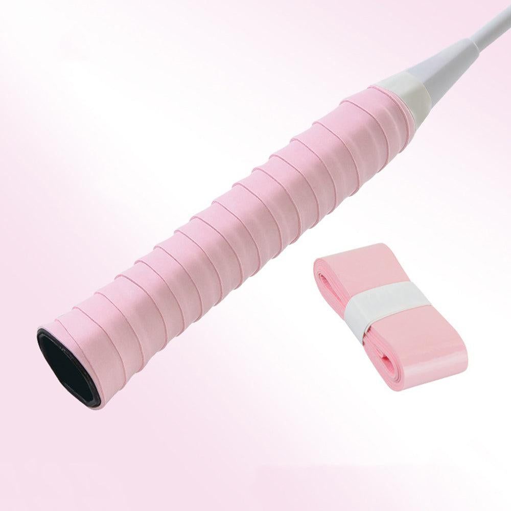 10 Pcs Tennis Racket Grip Tape PU Anti-Slip Overgrip Pink V1308-DSZKI-260-2