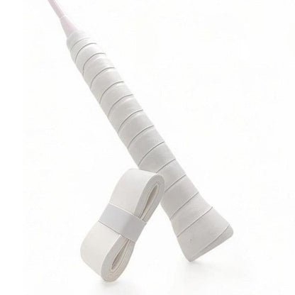 10 Pcs Tennis Racket Grip Tape PU Anti-Slip Overgrip White V1308-DSZKI-260-3