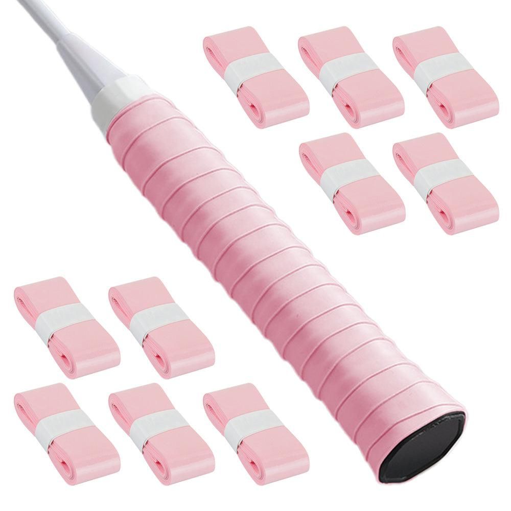 10 Pcs Tennis Racket Grip Tape PU Anti-Slip Overgrip White V1308-DSZKI-260-3