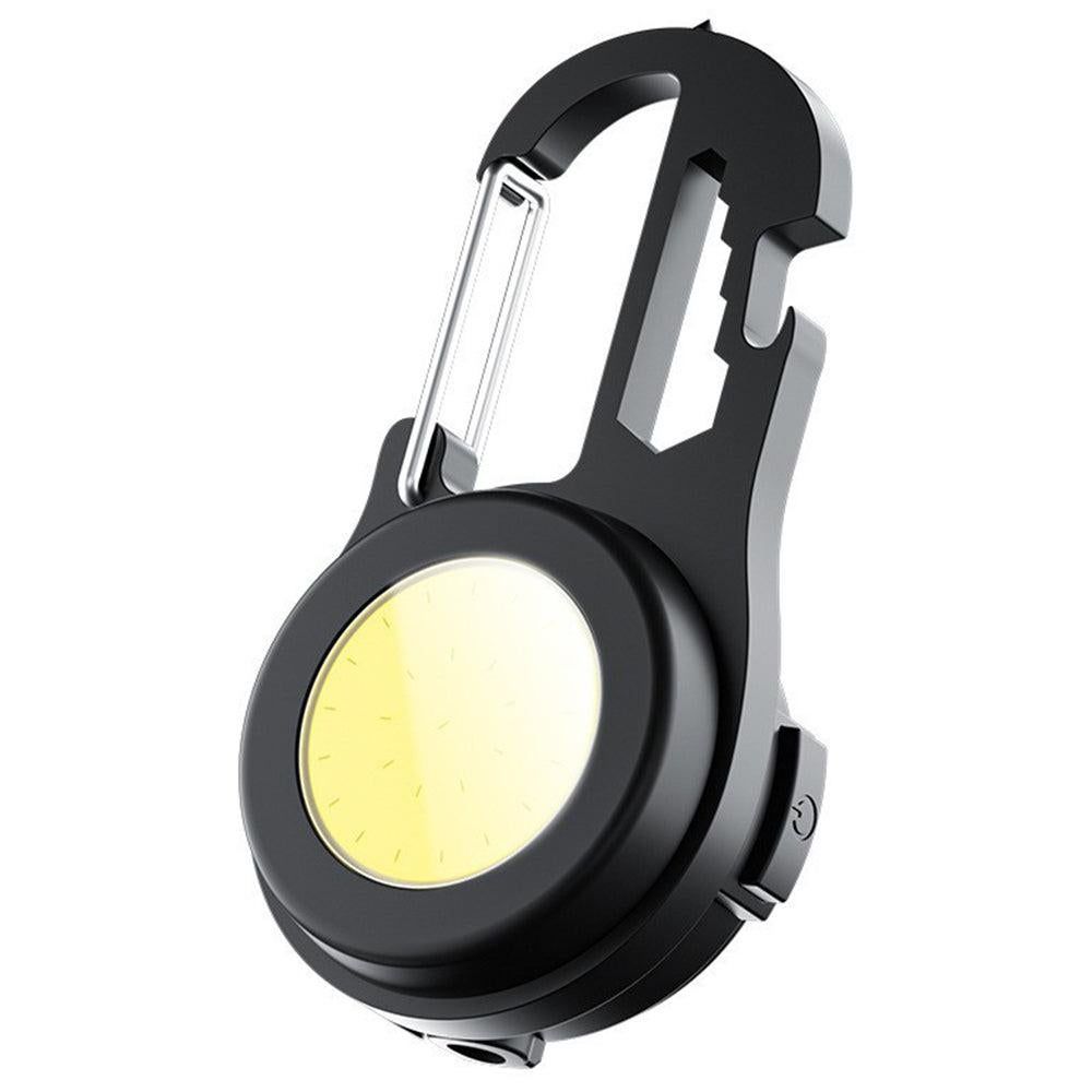 Mini COB LED Key Ring Flashlight Work Light Pocket Rechargeable Torch Camping V1308-DSZKI-266