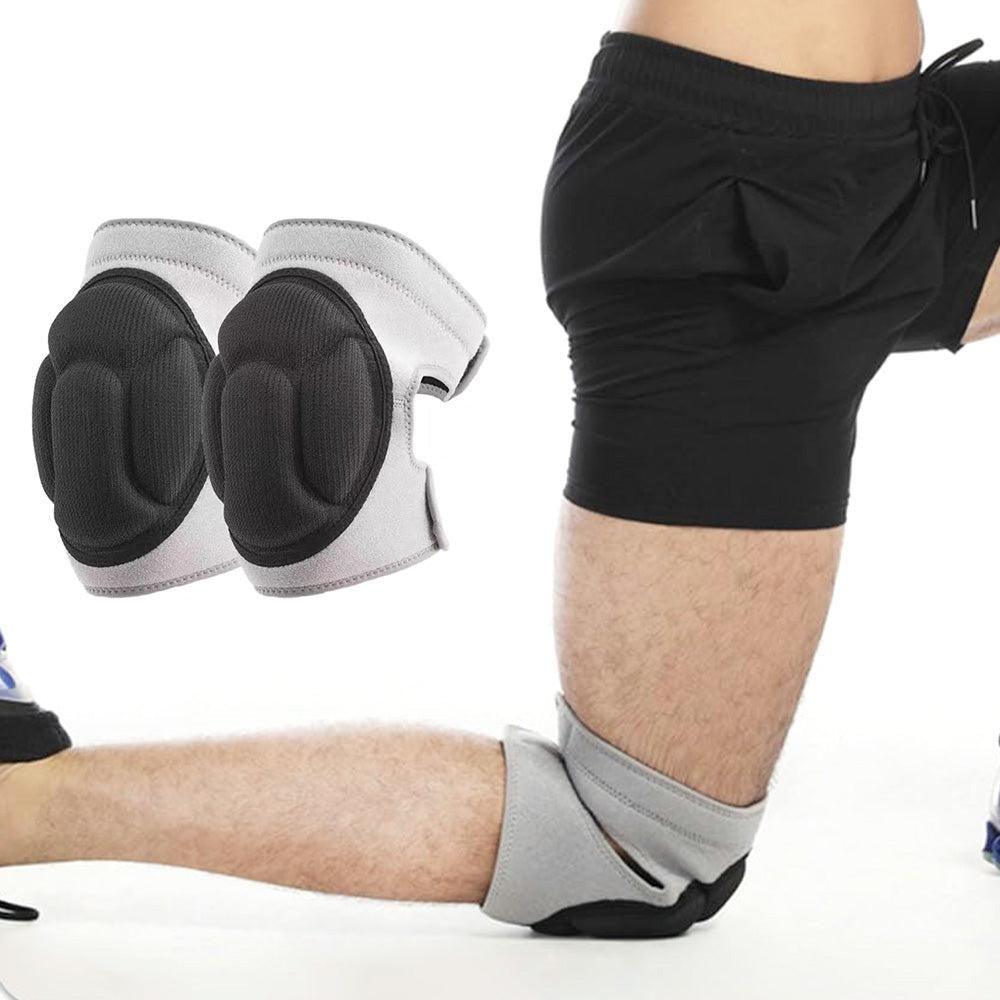 Pair of Knee Pads Anti-Slip Knee Protector Braces for Work Sports Grey - M V1308-DSZKI-267-2
