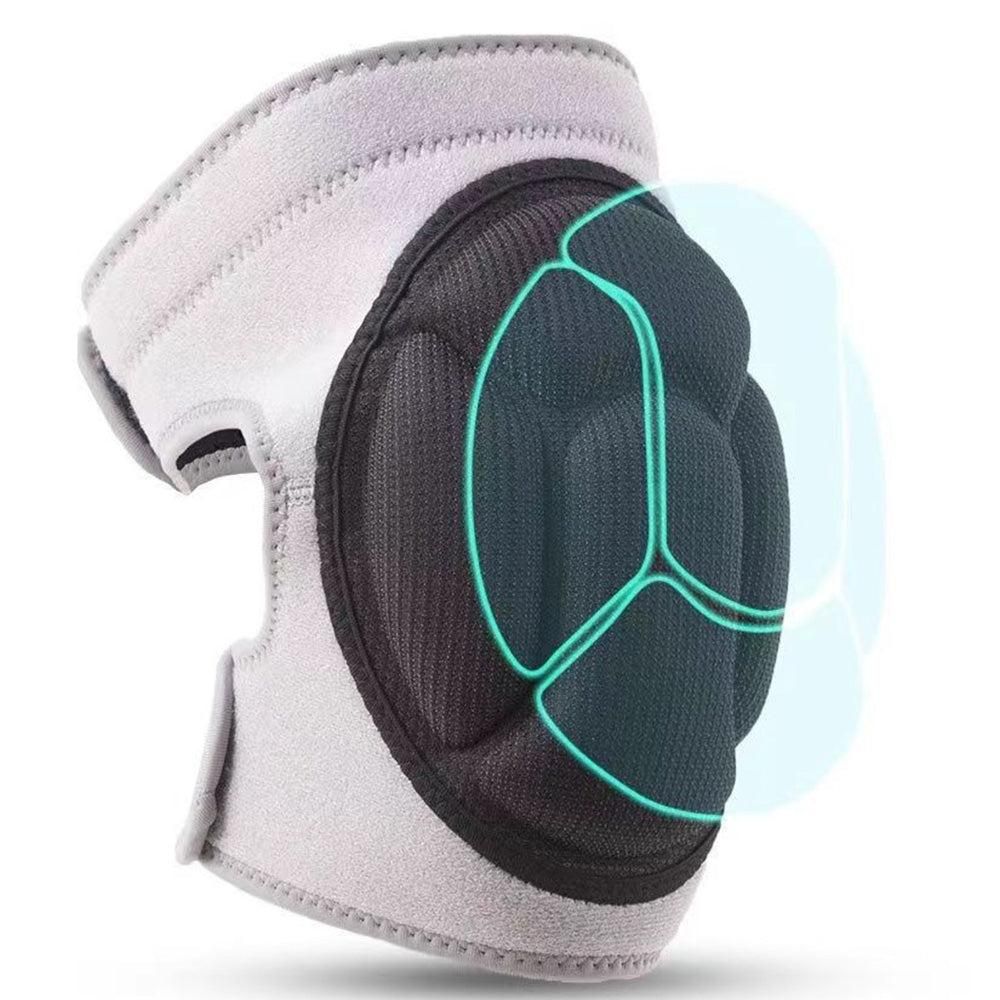 Pair of Knee Pads Anti-Slip Knee Protector Braces for Work Sports Grey - XL V1308-DSZKI-267-4